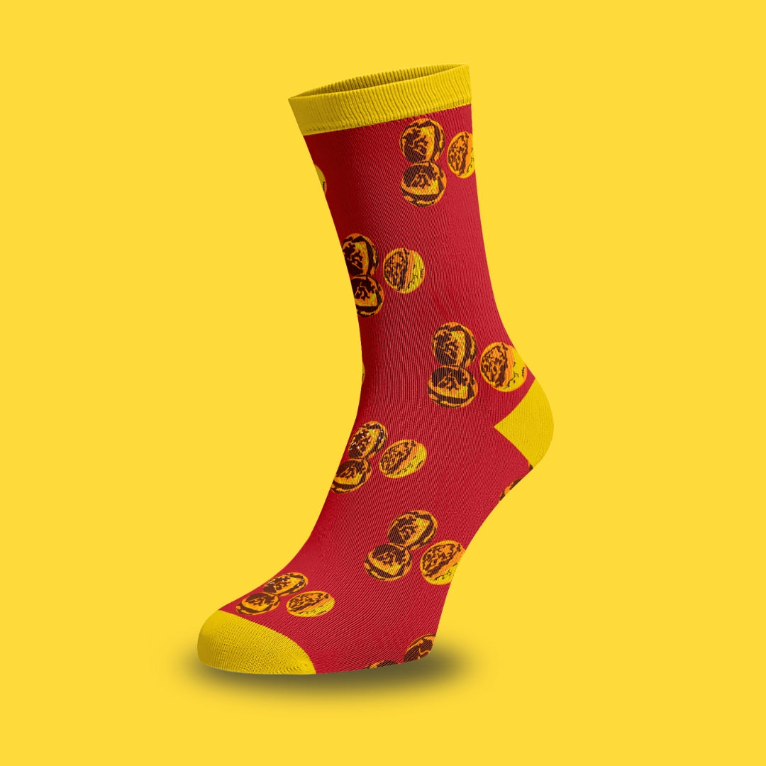 Æbleskiver på sokker